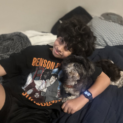 {petName}, a Black, White Shih Tzu Dog